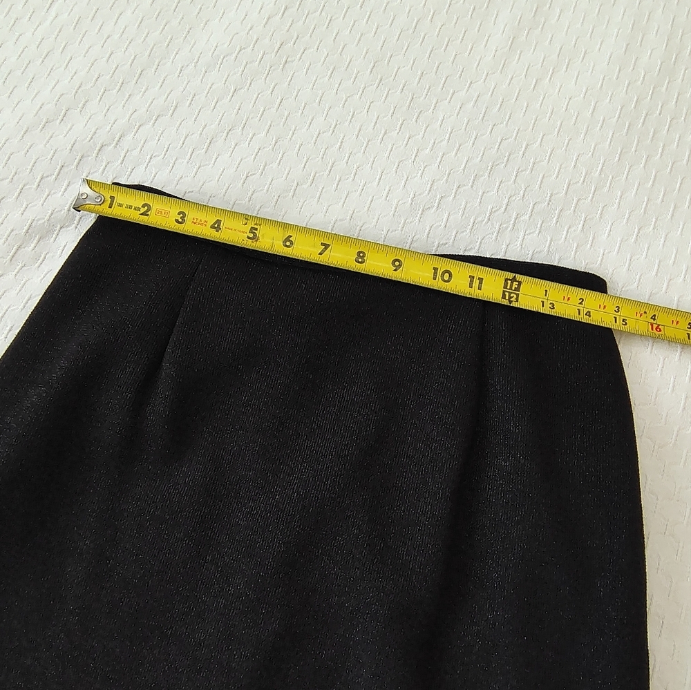 Ben Marc International Elegant Black Skirt And Blazer Size 10 - Picture 4 of 13
